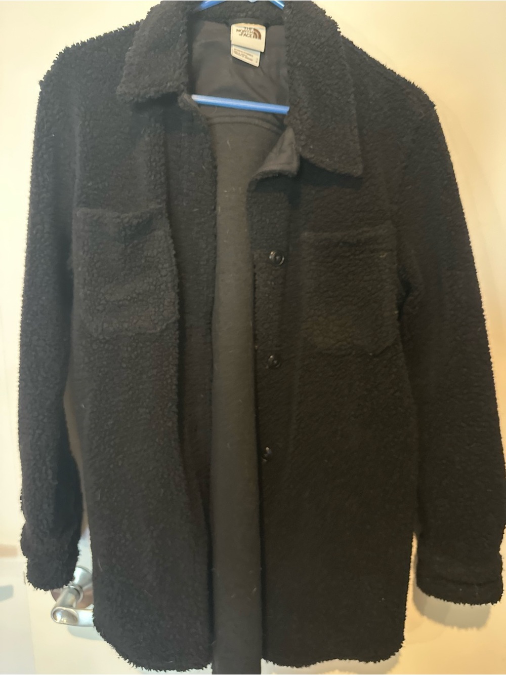 The North Face Black Sherpa Shirt Jacket